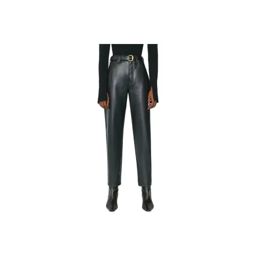 Рамка SS23 Кожаные брюки Женские Черный