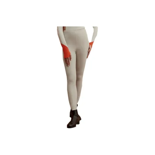 HERMES Серые Женские Леггинсы