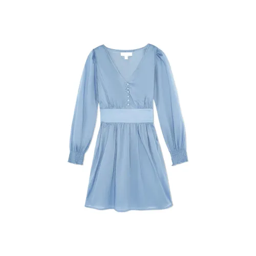 Michael Kors Blue Женские Длинные Рукава Платья