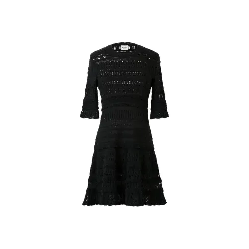 ISABEL MARANT Черное Женское Короткое Платье с Рукавами