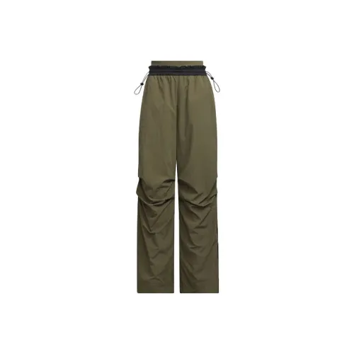 Adidas Originals Ткани вязаные Тренировочные брюки Женские Слоистый оливково-зеленый