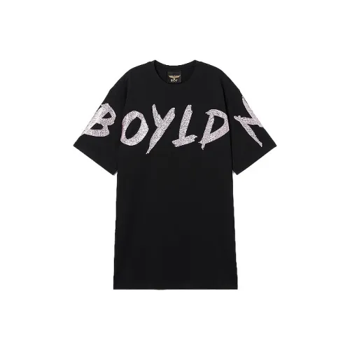 Boy London Короткий рукав Платье Женское Черное