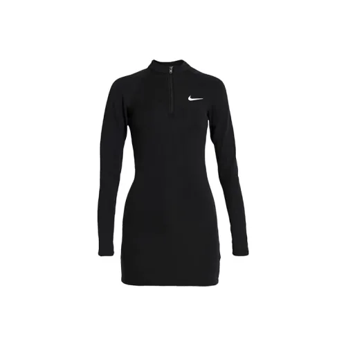 NIKE Женские Платья с Длинным Рукавом