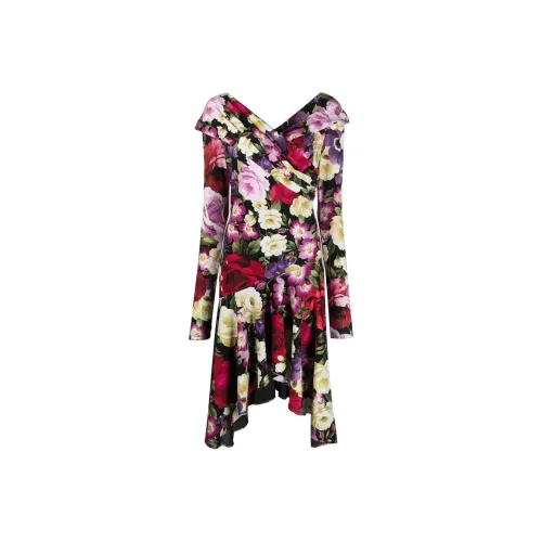 Blumarine Многоцветные Женские Длинные Платья с Рукавами