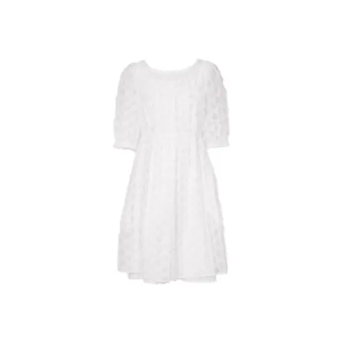 Tanni Короткий рукав Платье Женское Белое
