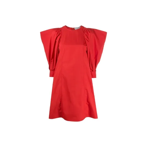 Givenchy Red Женские Длинные Рукава Платья