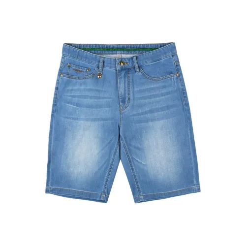 Raidy Boer Светло-Синие Мужские Джинсовые Шорты