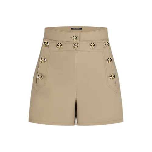 LOUIS VUITTON Повседневные шорты Женские Хаки