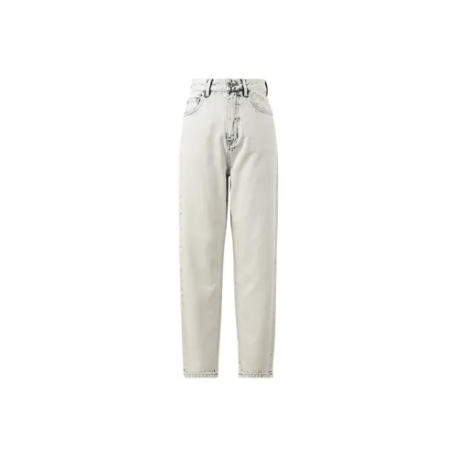 RUGOSAM Шаровары Джинсы Женские Белые