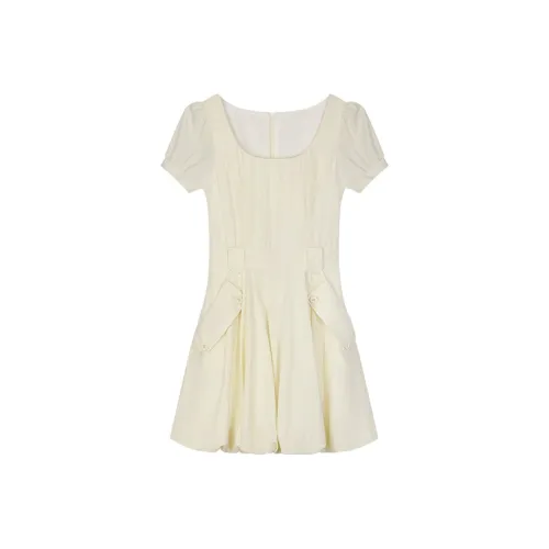 Женская с утяжкой на талии похудение пышная юбка летняя новинка короткий рукав юбка женская