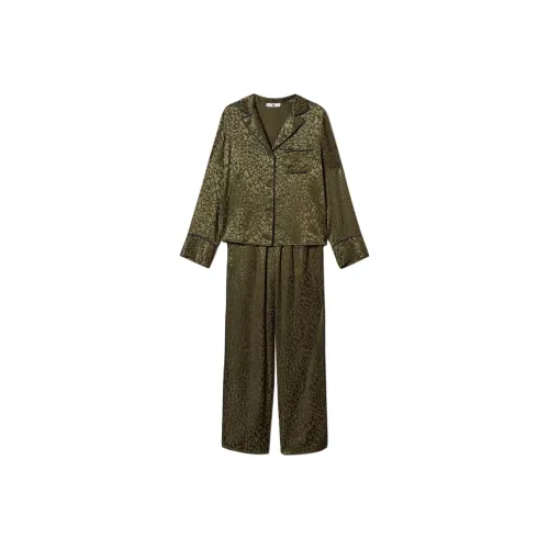 TWINSET Milano Пижамный комплект Женские Зеленый Лесной мшистый