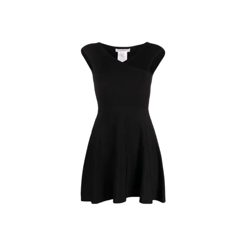 PHILOSOPHY DI LORENZO SERAFINI Черное женское платье без рукавов