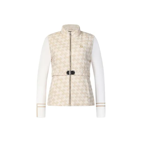 FILA GOLF серия Хлопковый пуховик Женский Светлый хаки Желтый