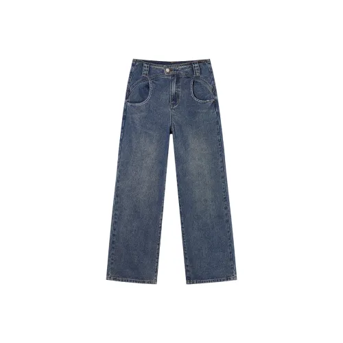 EPTISON WOMAN Джинсы Женские Джинсовый Синий