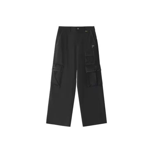 FILA FUSION Рабочий стиль Повседневные брюки Женские Глубокий черный