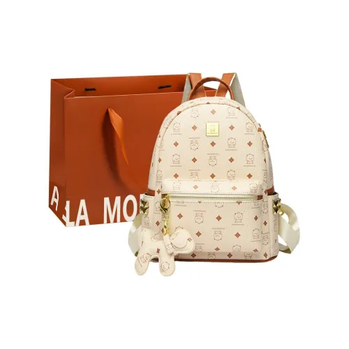 OSOCE ПУ (полиуретан) Рюкзак Женские Экрю Черный Желтый Розовый