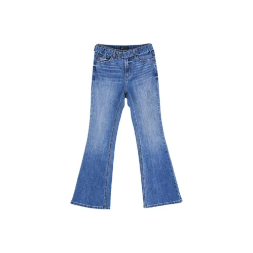 A21 Джинсы Женские Светло-Средне-Синие