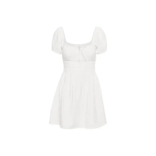 ARITZIA Little Moon Kay Платье Короткое С рукавами Платье Женское Белое White