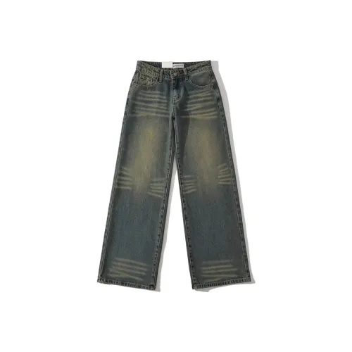 Bird of Aussie Джинсы Женские Винтаж Синий