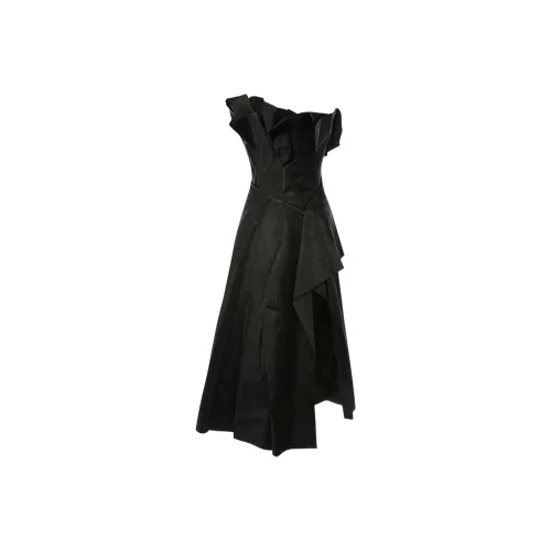 Alexander McQueen Черные Женские Платья без рукавов