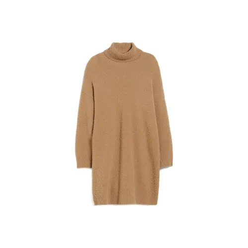 SportMax Коричневый Женские Длинные Платья с Рукавами