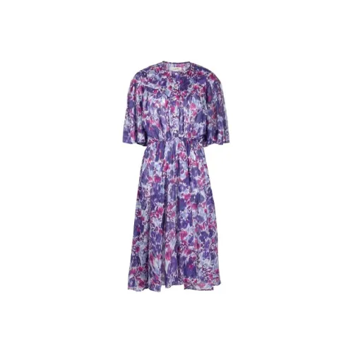 ISABEL MARANT Фиолетовый Женские Короткие Платья с Рукавами