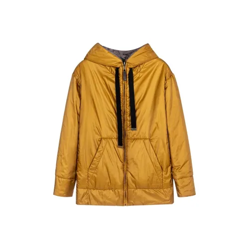 'S MAX MARA FW24 Хлопковый пуховик Женский Коричневый