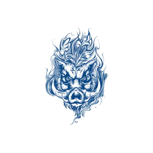 LIEJI Дикий Пламя And Majestic Ветер Травяной Tattoo Наклейка