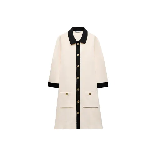 ZARA Короткий рукав Платье Женское Многоцветное