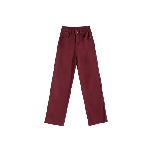 SITOL Агатовый красный Женские Джинсы