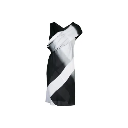 RICK OWENS Black Женские Короткие Платья с Рукавами