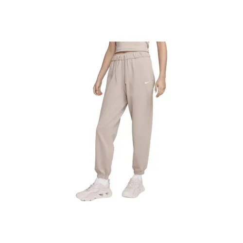 Nike Вязаные тренировочные брюки женские цвет тауповый