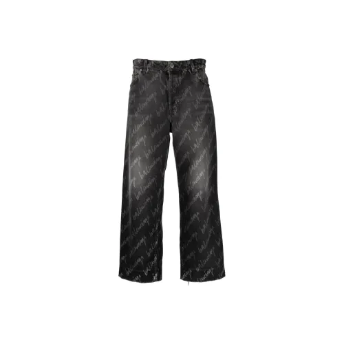 BALENCIAGA Allover Черные Женские Джинсы