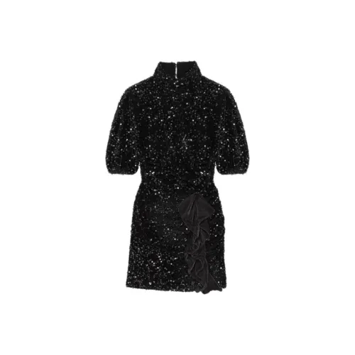Maje Короткий рукав Платье Женское Черное