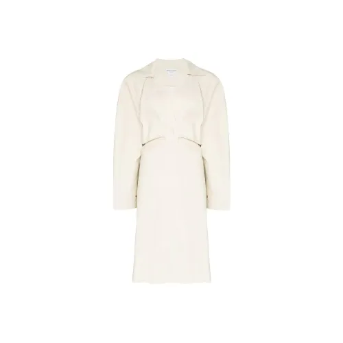 Bottega Veneta Длинное платье с длинными рукавами женское