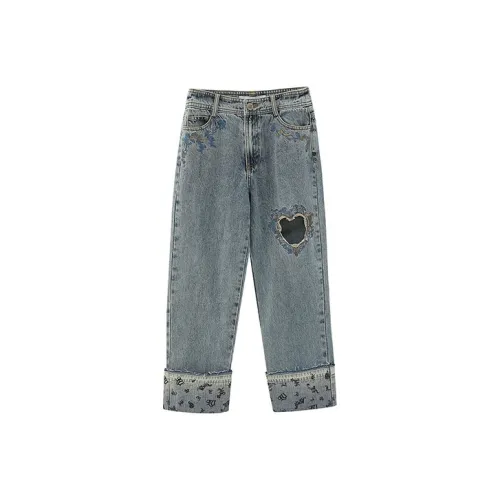 LULUALWAYS SS22 Джинсы Женские Blue