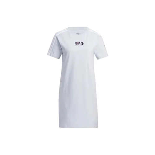 ADIDAS NEO Короткий рукав Платье Женское Синий