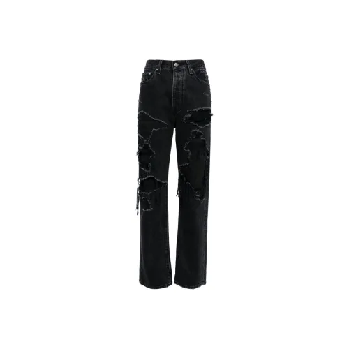 AMIRI Женские джинсы черного цвета