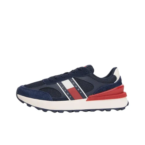 Tommy Hilfiger Противоскользящий и Дышащий Низкий Топ Повседневная Обувь Мужская Темно-Синий