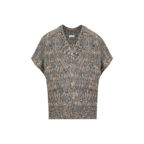 Brunello Cucinelli Коричневый Женские Короткие Топы