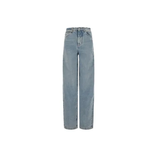 Off Белый FW21 Светло-синий Женские Джинсы