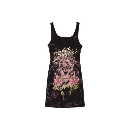 Ed Hardy E1OBW080 Черное Женское Платье без рукавов