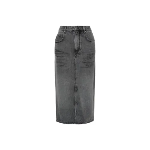 ISABEL MARANT Деним Длинная Юбка Женская Светло-Серый
