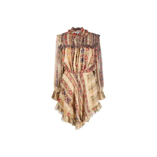ETRO Многоцветные Женские Длинные Платья с Рукавами