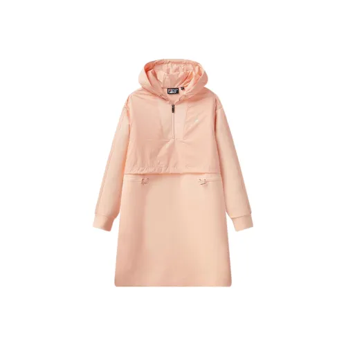 FILA Свет Delicate Апельсин Женские Длинные Платья с Рукавами