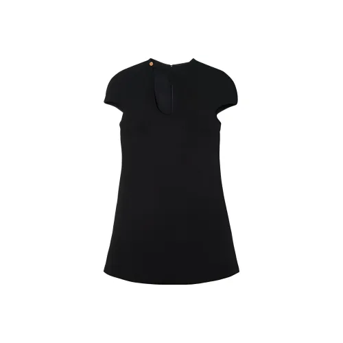 FANSIZHE VERSACE Короткое платье с короткими рукавами женское черное