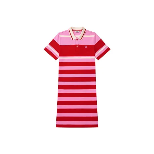 HAZZYS Розовые Женские Платья с Коротким Рукавом