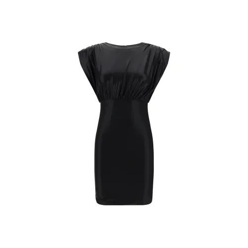 PINKO Черное Женское Короткое Платье с Рукавами