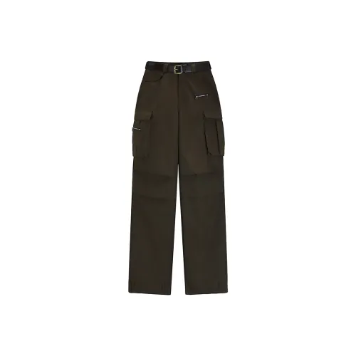 CPAURA Темно-кофейные Женские Брюки Карго