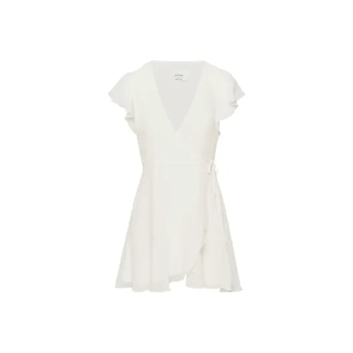 ARITZIA WILFRED Платье на бальзаме Короткий рукав Платье Женское Светлая береза Светлая береза